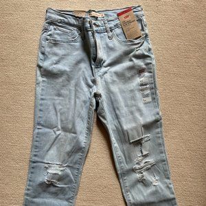 High-Rise Slim Straight Cropped Levi's Jeans